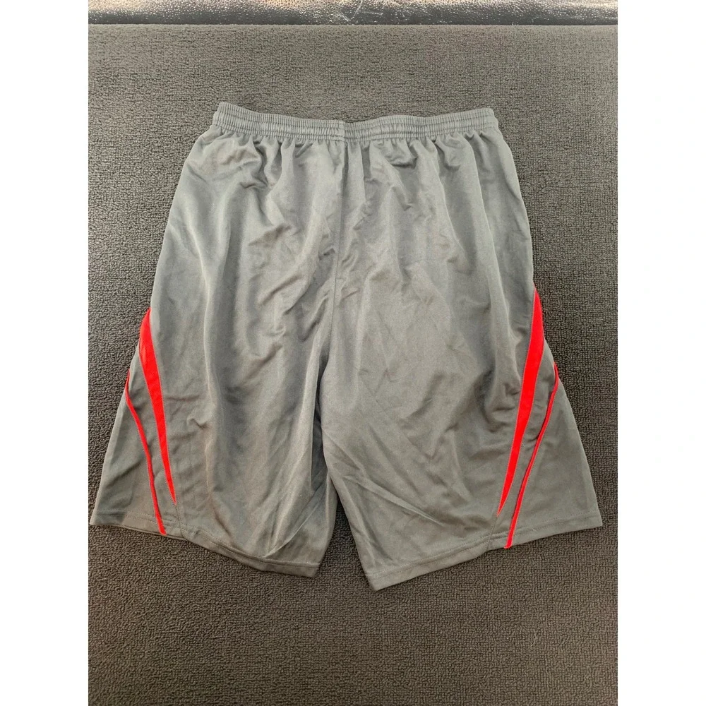 Alleso Athletic Shorts Men's‎ Black Red Athletic Gym Workout Casual Size L